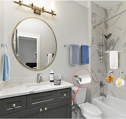 6 Pieces Brushed Nickel Bathroom Hardware Accessories Set, SUS304 Stainless - Image 2