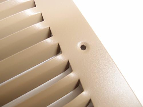 HVAC Premium 30'' x 8'' Flat Stamped Steel Return Air Grille - Image 5