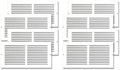 14x08 Air Return Vent Cover, Solid Steel White, 8 Pack by SierraGrates