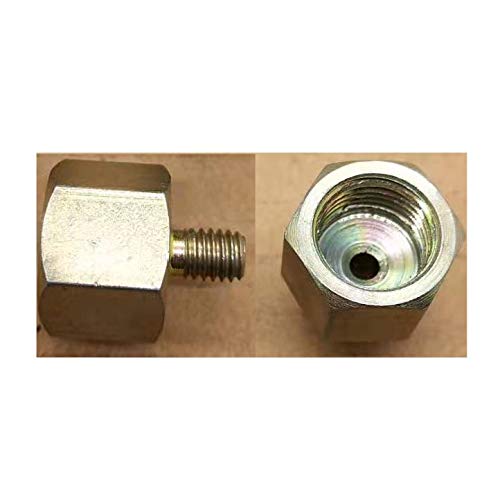 Pipe to Metric Fitting 1/4" BSP BSPP Female to M6X1 or 1.0 Male by DYNAPEX