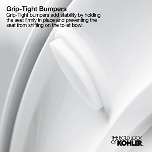 KOHLER K-4636-96 Cachet Quiet Close Elongated Toilet Seat, Slow Close Lid and - Image 6