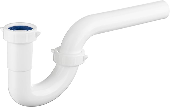 Yariwiz White 1 1/4 Inch Basin Sink Drain Pipe Tubular Kit, Not Used by Yariwiz