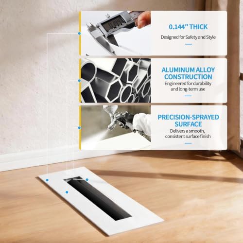 12x2 Modern AC Vent Cover, Decorative Air Vent Register Grille - Image 5