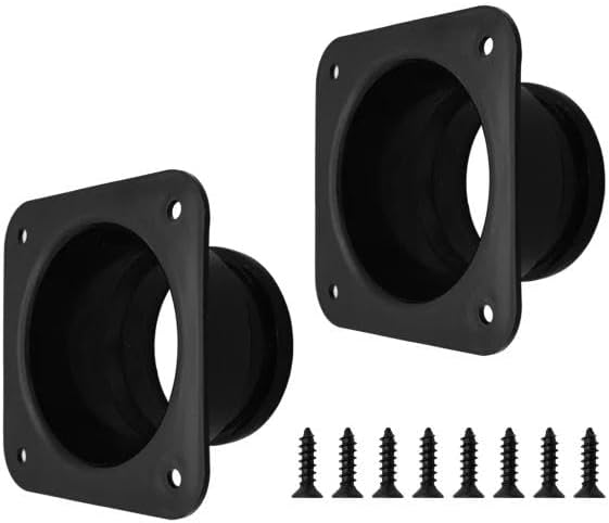 2Pcs 3 Inch Duct Connector Flange, ABS Plastic Wall Plate, Square to Round by Unknown