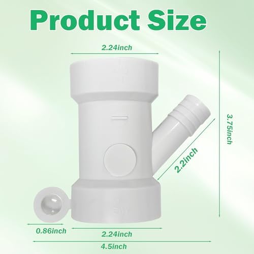 212332 PVC Dishwasher Condensate Line Drain Pipe Dishwasher Appliance Wye - Image 2