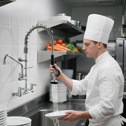 CENOSA 25" Commercial Sink Faucet Wall Mount - Image 6