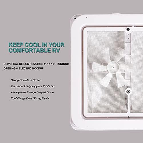 14" RV Roof Vent for Camper Trailer Universal White Lid Roof Vent - Image 6