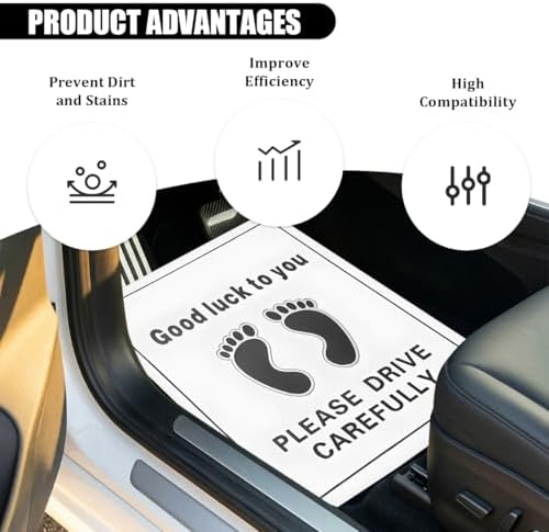 50PCS 16 x 20 Car Paper Floor Mat, Disposable Kraft Paper Vehicle Floor Foot - Image 4