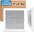 Fits 12x12 Hole | Aluminum Return Air Grille by Handua | Vent Cover Grill by Handua