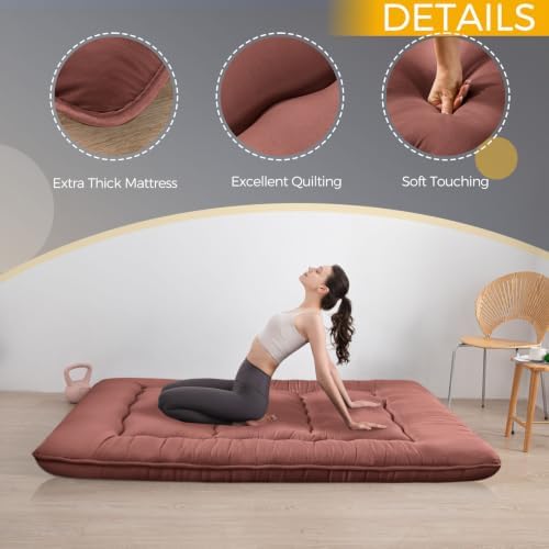 MAXYOYO 6" Extra Thick Japanese Floor Mattress Queen Folding Futon Mattress - Image 5