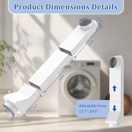 4" Periscope Dryer Vent 17.7-29.5", Telescoping Duct - Image 2
