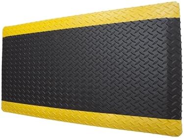 Rhino Mats DTT24BYX73 Diamond Plate Ant-Fatigue Mat, 2-Sides Yellow, 2 FT. x 73 - Image 5