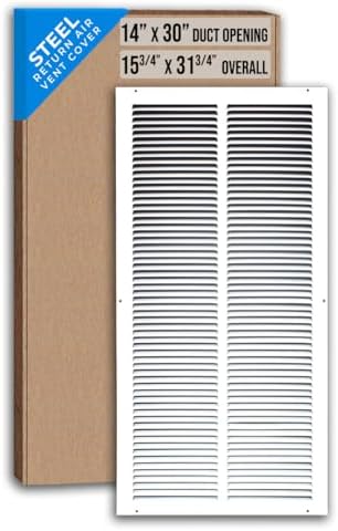 Fits 14x30 Duct Opening | Steel Return Air Grille by Handua | Vent Cover Grill by Handua