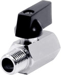 Beduan 1/4" Brass Mini Ball Valve NPT Female x Male Shut-Off Valve by Beduan