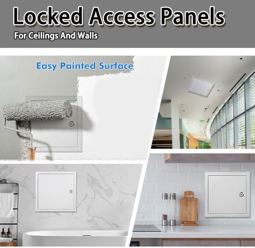 Gray Aluminum Access Door 6x18in Concealed Inspection Panel - Image 7