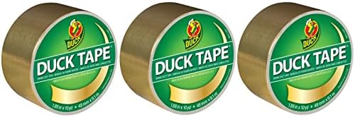 Duck Brand 280748 Color Duct Tape, Metallic Gold, 1.88 Inches x 10 Yards Each by DuckBrand