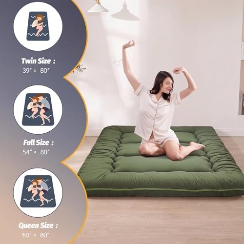 MAXYOYO 6" Extra Thick Japanese Floor Mattress Queen Folding Futon Mattress - Image 5