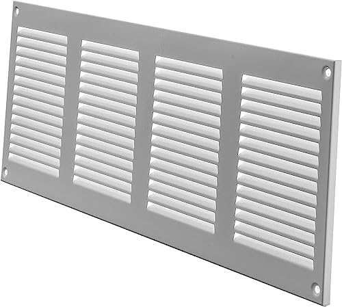 Repa Market 5-Pack Air Vent Cover 16x6 Inch White Galvanized Steel Louvered - Image 7