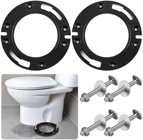 Marsui 2 Sets Toilet Flange Repair Kit Flange Repair Ring Fit 3 Inches and 4 by Marsui