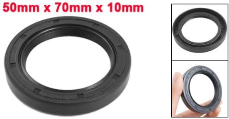 uxcell Metric Rotary Shaft Oil Seal 50x70x10mm TC Double Lips Rubber - Image 2