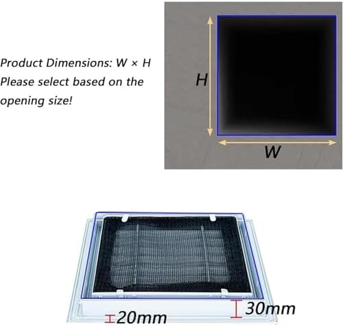 Modern Black Return Air Grille 8x10 in - Image 2
