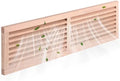 Weysat 1 Pcs 8 x 32 Inch Oak Hardwood Air Return Vent Cover Unfinished by Weysat