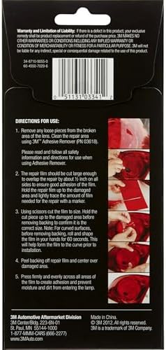 3M Auto High Strength Red Lens Repair Film, 3.75 in x 7.75 in - Image 3