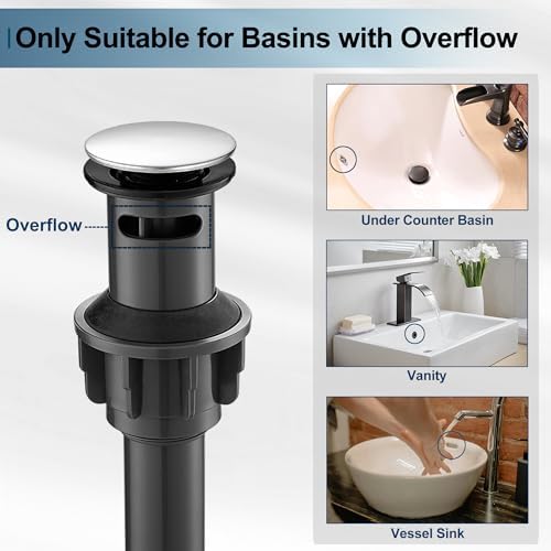 Pop Up Bathroom Sink Drain - Image 2