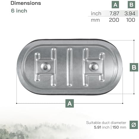 Vent Systems 6" Inch Round Duct Access Door - Image 6