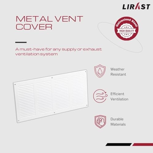 14x6 Vent Cover with Built-in Screen - Image 2