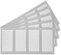 Repa Market 5-Pack Air Vent Cover 16x8 Inch White Galvanized Steel Louvered by RepaMarket