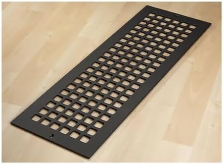 "Reggio Register Square Series Pattern Floor Grille, Rust-Resistant Vent Cover - Image 2