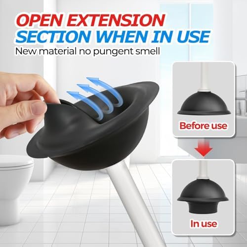 FORASTO Toilet Plunger with Holder - Image 4