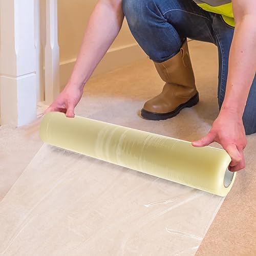 39" x 500' Carpet Protection Film Strong & Durable PE Carpet Protector Film - Image 2