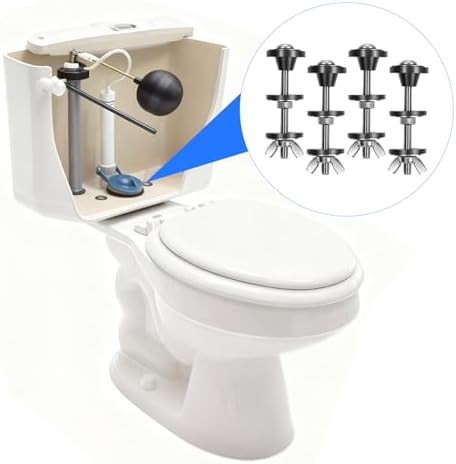 4 Pack Toilet Tank Bolts Replacement Kit, 304 Stainless Steel Toilet Tank to - Image 5