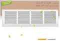 24x6 Steel Return Air Grille, HVAC Vent Cover Fits 24"W x 6"H Duct Opening by SmartSolutionsforHome