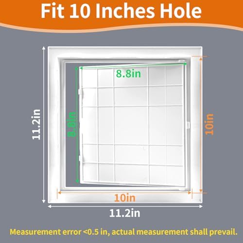 Drywall Access Panel 10×10 in, Plastic Wall Hole Cover - Image 2