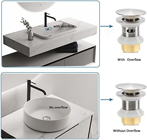 Rockgoya Bathroom Sink Drain, Drain Stopper Bathroom Sink - Image 4