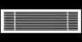 HVAC Premium 32"W X 8"H Linear Aluminum Clip-On Bar Return Air Grille by HVACPremium