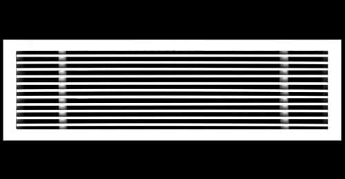 HVAC Premium 32"W X 8"H Linear Aluminum Clip-On Bar Return Air Grille by HVACPremium