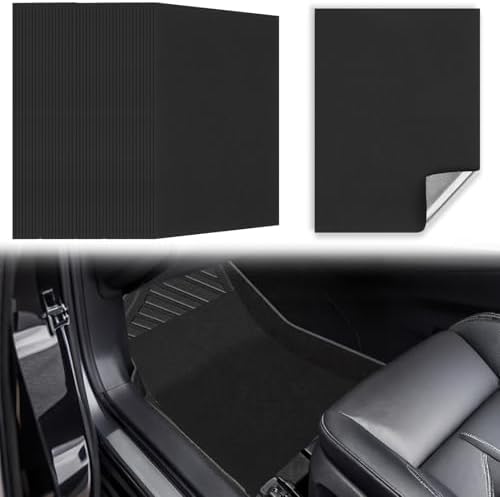 WILLBOND 10 Pcs Self Adhesive Disposable Car Floor Mats, Felt 17 x 22 Inch by Willbond+Technology+Limited