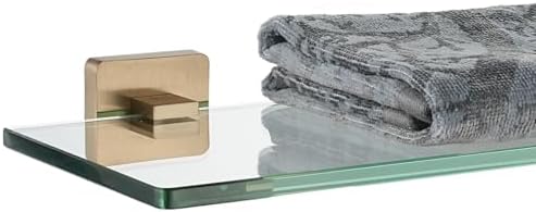 JQK Bathroom Glass Shelf, Floating Tempered Glass Shower Storage 20 by 5 inches by Homeimprovement