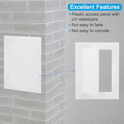 PATIKIL 7x5 inch Self-Adhesive Access Panel, ABS Plumbing Access Doors Easy - Image 3