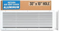 Fits 30x10 Hole | Aluminum Return Air Grille by Handua | Vent Cover Grill by Handua