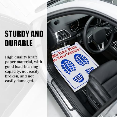 50PCS 16 x 20 Car Paper Floor Mat, Disposable Kraft Paper Vehicle Floor Foot - Image 5