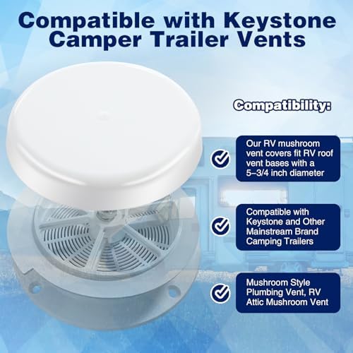 3 Pack RV Mushroom Vent Cap Compatible - Image 2