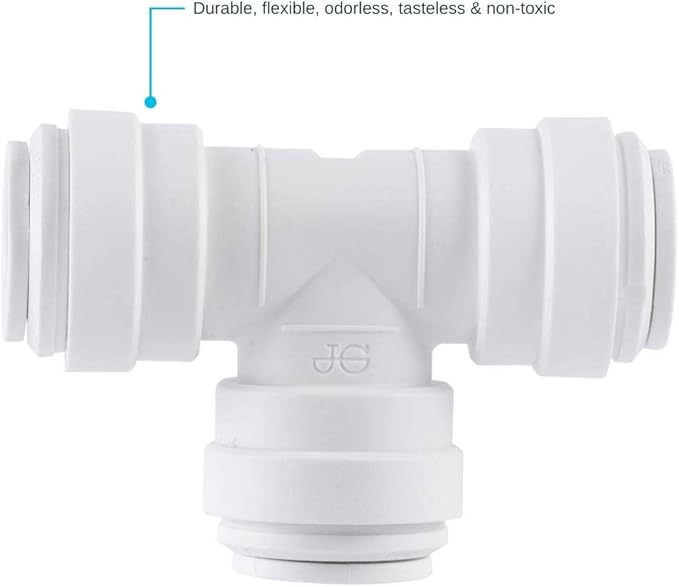 John Guest Speedfit 1/4 Inch Union Tee Connector, Push to Connect Plastic - Image 6