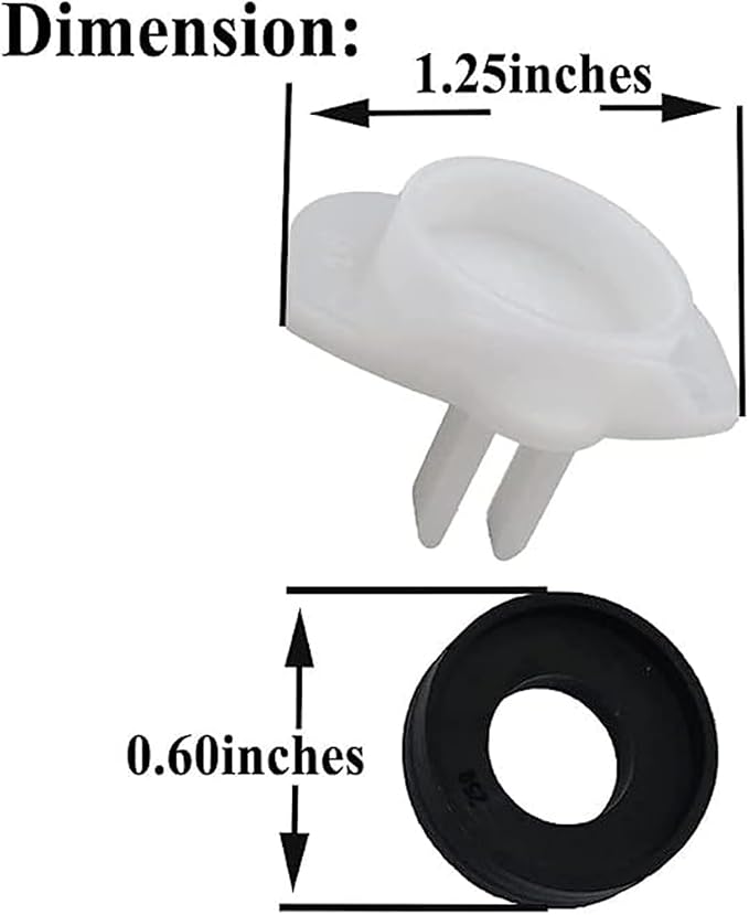4 Pcs 101237 Cup Seal & Diverter Gate - Image 2