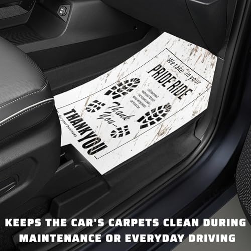 100 PCS Paper Floor Mats for Cars, 15.4 x 19.5 Inch Disposable Floor Protective - Image 4