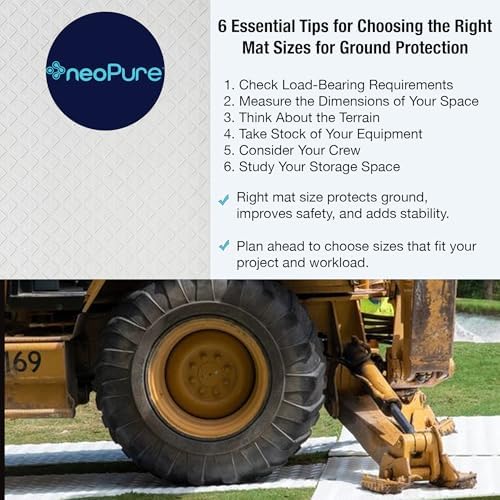 Neo-Pure HDPE White Ground Protection Mat, Heavy-Duty Construction Support Mat - Image 7